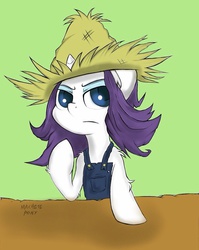 Size: 800x1007 | Tagged: safe, artist:macheteponies, rarity, g4, simple ways, female, hat, rarihick, solo, straw hat