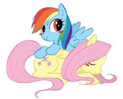 Size: 1000x800 | Tagged: safe, artist:sotwnisey, fluttershy, rainbow dash, g4, blushing, female, lesbian, ship:flutterdash, shipping