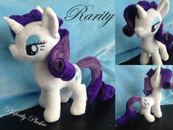 Size: 1024x768 | Tagged: safe, artist:perfectlyplushie, rarity, pony, unicorn, g4, cute, irl, photo, plushie, solo