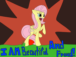 Size: 1600x1200 | Tagged: safe, fluttershy, g4, assertive fluttershy, female, solo, yelling