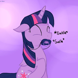 Size: 512x512 | Tagged: safe, artist:edrian, twilight sparkle, alicorn, pony, g4, female, mare, pacifier, solo, sucking, twilight sparkle (alicorn)