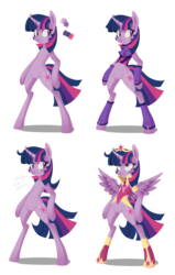 Size: 1050x1650 | Tagged: dead source, safe, artist:hanabitaihou, artist:sunbusting, twilight sparkle, pony, semi-anthro, g4, adorkable, alternate hairstyle, arm warmers, bipedal, blush sticker, blushing, bottomless, clothes, cute, cutie mark, dork, element of magic, frown, gritted teeth, hips, jewelry, leg warmers, lineless, looking up, plaid, regalia, royalty, shoes, simple background, sketch dump, spread wings, standing, transparent background, twilight sparkle (alicorn)
