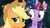 Size: 1434x791 | Tagged: safe, screencap, applejack, twilight sparkle, alicorn, pony, g4, my little pony: friendship is magic, trade ya!, confetti, female, hub logo, mare, twilight sparkle (alicorn)