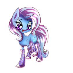 Size: 900x900 | Tagged: safe, artist:inky-pinkie, trixie, pony, unicorn, g4, boots, clothes, converse, female, mare, shoes, sneakers, solo