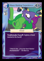 Size: 409x571 | Tagged: safe, enterplay, mane-iac, canterlot nights, g4, my little pony collectible card game, card, ccg, female, solo