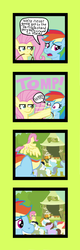 Size: 696x2171 | Tagged: safe, artist:oneovertwo, daring do, fluttershy, rainbow dash, g4, trade ya!, comic
