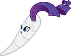 Size: 7602x6000 | Tagged: safe, artist:bucketofwhales, rarity, g4, absurd resolution, carrot, female, not salmon, open mouth, pony carrot, pun, simple background, smiling, solo, species swap, transparent background, visual pun, wat
