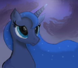 Size: 689x600 | Tagged: safe, artist:swallowchaser, princess luna, g4, female, solo