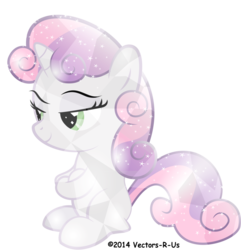 Size: 878x909 | Tagged: safe, artist:ex-machinart, sweetie belle, pony, unicorn, g4, crystallized, female, filly, simple background, solo, transparent background, vector
