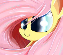 Size: 1280x1109 | Tagged: safe, artist:madacon, fluttershy, pegasus, pony, g4, bust, female, mare, portrait, solo