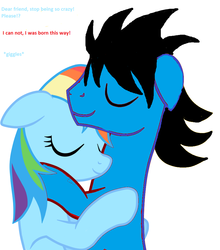 Size: 838x954 | Tagged: safe, artist:derp-son, rainbow dash, oc, g4, 1000 hours in ms paint, canon x oc, ms paint, recolor