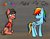 Size: 900x704 | Tagged: safe, artist:starrlight-drama, rainbow dash, g4, crying, ponified, rainbows make me cry, scout (tf2), team fortress 2