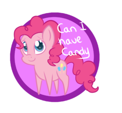 Size: 616x570 | Tagged: safe, artist:fangkittyartist, pinkie pie, g4, candy, chibi, cute, diapinkes, female, solo