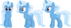 Size: 2521x993 | Tagged: safe, artist:zacatron94, trixie, pony, unicorn, g4, alternate hairstyle, clone, female, lula, mare, ponytail, simple background, solo, transparent background, vector