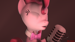Size: 1920x1080 | Tagged: safe, artist:the4thaggie, pinkie pie, g4, 3d, classy, collar, female, singing, solo, source filmmaker