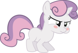 Size: 6000x4137 | Tagged: dead source, safe, artist:sir-teutonic-knight, sweetie belle, pony, unicorn, g4, .svg available, absurd resolution, blushing, cute, diasweetes, female, filly, foal, holding breath, puffy cheeks, simple background, solo, transparent background, vector