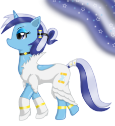 Size: 730x802 | Tagged: safe, artist:xaidon, minuette, g4, clothes, dress, female, solo