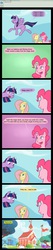 Size: 1035x4878 | Tagged: safe, artist:mr-samson, fluttershy, pinkie pie, twilight sparkle, alicorn, pony, g4, comic, female, implied the talk, mare, twilight sparkle (alicorn)