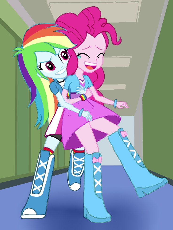 Suggestive Artist Asdf Edit Pinkie Pie Rainbow Dash Equestria Girls