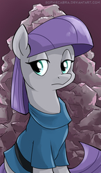 Size: 392x670 | Tagged: safe, artist:spainfischer, maud pie, earth pony, pony, g4, female, mare, rock, solo