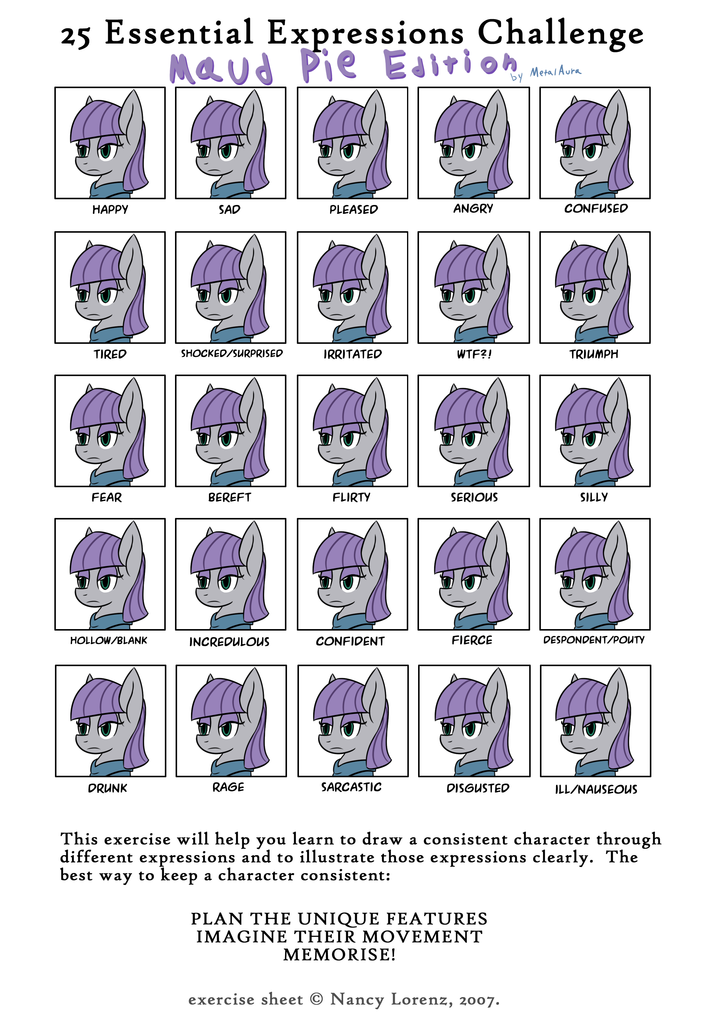 Expression chart. 25 Essential expressions.