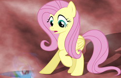 Size: 1024x659 | Tagged: safe, artist:kaz, fluttershy, rainbow dash, g4