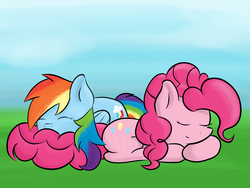 Size: 5333x4000 | Tagged: safe, artist:victoreach, pinkie pie, rainbow dash, g4