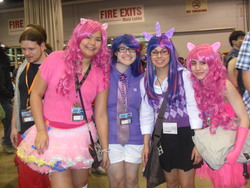 Size: 4000x3000 | Tagged: safe, artist:xdepthsoftheheavensx, pinkie pie, twilight sparkle, human, g4, cosplay, irl, irl human, photo