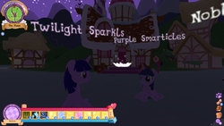 Size: 1280x720 | Tagged: safe, screencap, twilight sparkle, legends of equestria, g4, game, purple smart