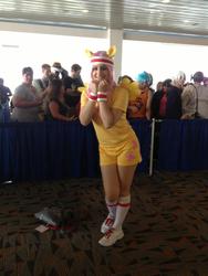 Size: 720x960 | Tagged: artist needed, safe, fluttershy, human, g4, hurricane fluttershy, 2013, convention, cosplay, headband, irl, irl human, otakon, photo, solo