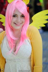 Size: 1360x2048 | Tagged: safe, fluttershy, human, g4, cleavage, cosplay, female, irl, irl human, photo, solo