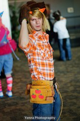 Size: 510x768 | Tagged: safe, applejack, human, g4, applejack (male), cosplay, irl, irl human, photo, rule 63