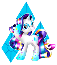 Size: 1024x1172 | Tagged: safe, artist:allocen, rarity, pony, unicorn, g4, season 4, twilight's kingdom, female, mare, rainbow power, simple background, solo, transparent background