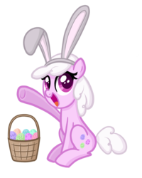 Size: 1440x1800 | Tagged: safe, artist:thecheeseburger, g4, bunny ears, easter, solo