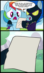 Size: 571x949 | Tagged: safe, artist:madmax, nightshade, rainbow dash, g4, clothes, costume, dash's little secret, exploitable, exploitable meme, meme, shadowbolts, shadowbolts costume