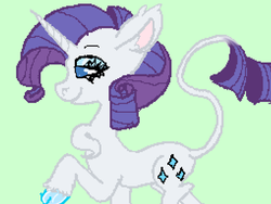 Size: 1019x765 | Tagged: safe, artist:raritytalks, rarity, classical unicorn, g4, female, horn, leonine tail, solo