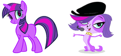 Size: 1204x560 | Tagged: safe, twilight sparkle, g4, littlest pet shop, palette swap, stock vector, zoe trent