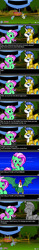 Size: 300x1920 | Tagged: safe, artist:marcusmaximus, minty, cockatrice, minty fresh adventure, g3, airship, comic, everfree forest, fresh minty adventure, game, petrification, pony platforming project, royal guard, statue