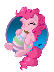 Size: 1200x1600 | Tagged: safe, artist:danmakuman, pinkie pie, earth pony, pony, g4, easter, easter egg, female, solo
