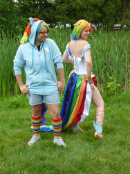 Size: 3456x4608 | Tagged: safe, artist:avalon-cosplay, rainbow dash, human, g4, 2013, animenext, convention, cosplay, irl, irl human, photo