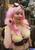 Size: 1441x2048 | Tagged: safe, artist:ani-mia, fluttershy, human, g4, 2014, belly button, belly piercing, bellyring, bra, cleavage, clothes, cosplay, emerald city comic con, female, goggles, irl, irl human, midriff, photo, piercing, solo, steampunk, underwear