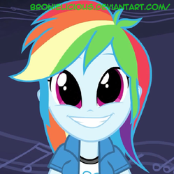 Size: 641x643 | Tagged: safe, artist:bronielicious, edit, edited edit, edited screencap, screencap, rainbow dash, equestria girls, g4, female, solo