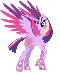 Size: 1096x1344 | Tagged: safe, edit, twilight sparkle, alicorn, pony, g4, 1000 hours in ms paint, adult, female, ms paint, older, rainbow power, simple background, solo, twilight sparkle (alicorn), white background