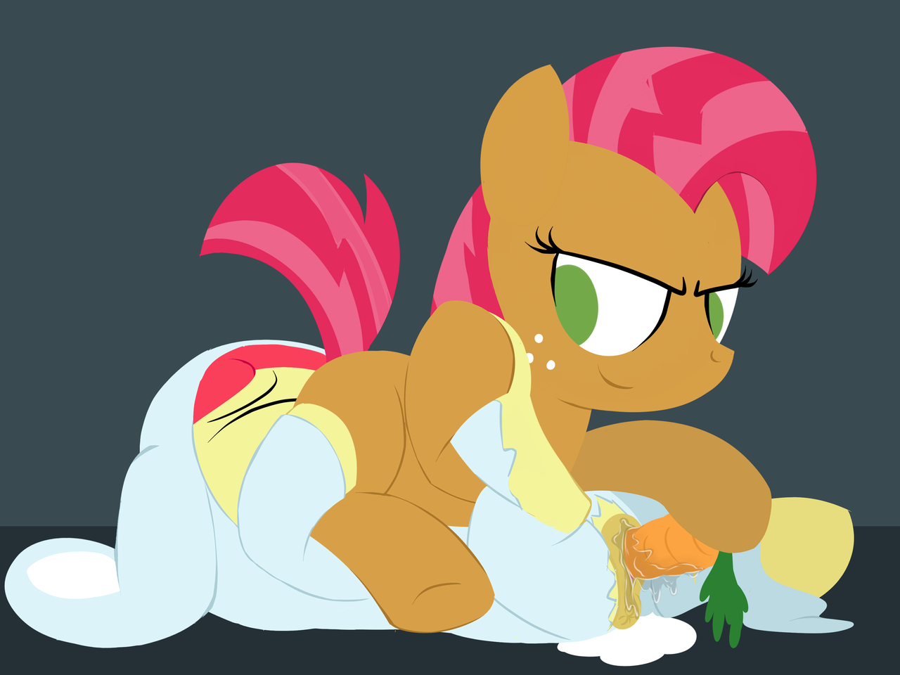 artist:dtcx97, apple <b>bloom</b>, babs seed, pony, g4, 69 position, anatomically ...