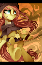 Size: 1244x1914 | Tagged: safe, artist:facerenon, fluttershy, g4, female, solo, underhoof