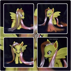 Size: 1204x1204 | Tagged: safe, artist:soulren, fluttershy, g4, brushable, customized toy, flutterbat, irl, photo, toy