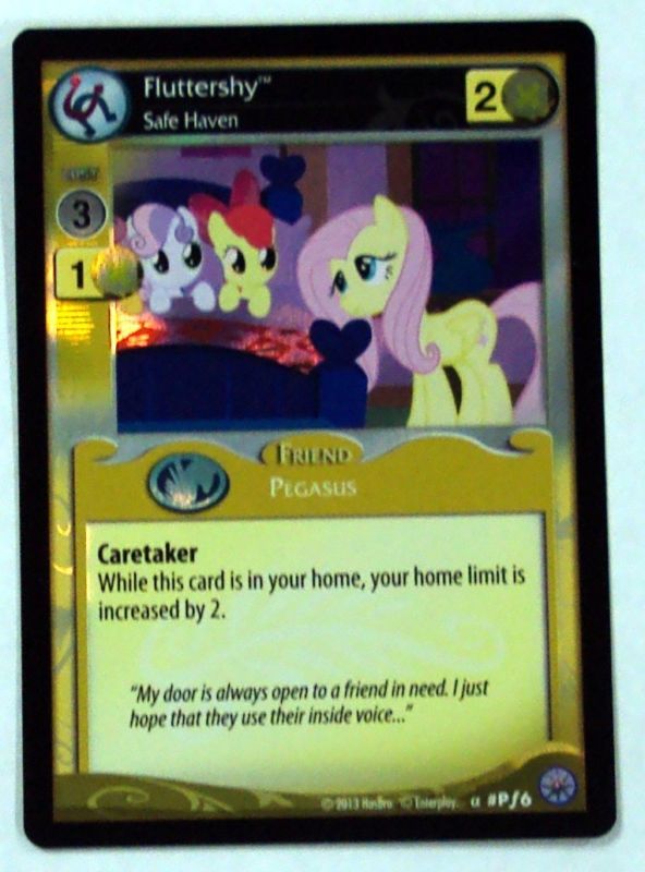 Size: 592x800 | Tagged: safe, apple bloom, fluttershy, scootaloo, sweetie belle, g4, ccg, enterplay, mlp trading card game
