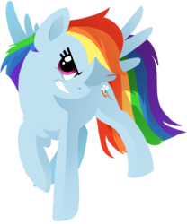 Size: 747x899 | Tagged: safe, artist:precosiouschild, rainbow dash, g4, female, solo