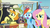 Size: 1280x720 | Tagged: safe, edit, edited screencap, screencap, fluttershy, rainbow dash, teddie safari, g4, trade ya!, caption, daring do collector, do not want, full set, not sure if want, text, varying degrees of want, want