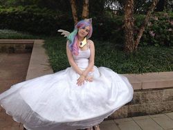 Size: 720x540 | Tagged: safe, artist:lochlan o'neil, princess celestia, human, g4, cosplay, irl, irl human, photo, solo